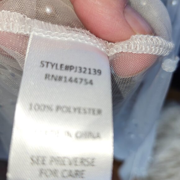 Davi & Dani Boho Sheer Pearl & rhinestone Longline Kimono Duster Cover Up 2X - Picture 13 of 15